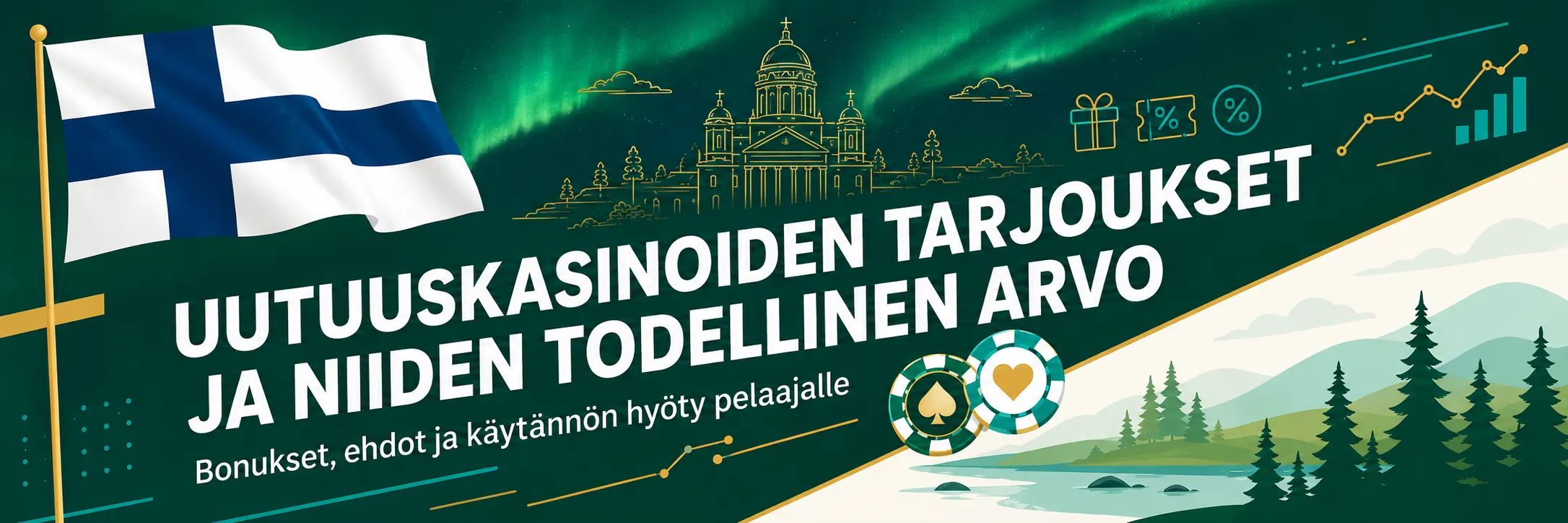 Uutuuskasinoiden tarjoukset ja bonusvertailu Suomessa