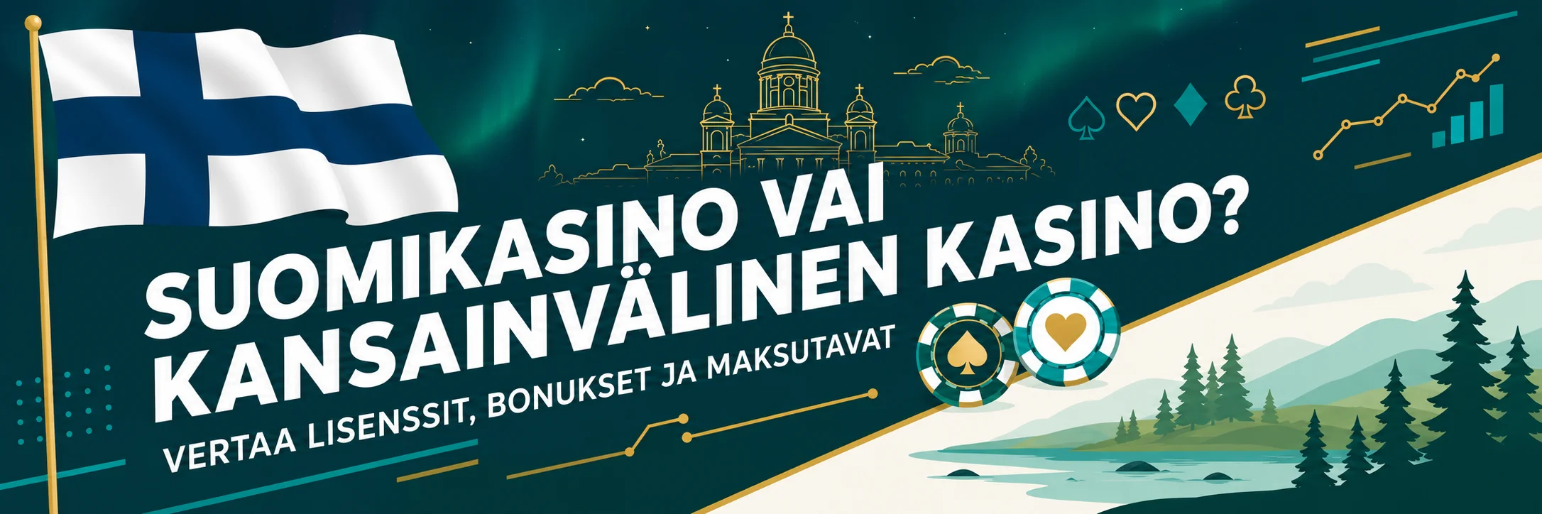 Suomikasinot ja kansainväliset nettikasinot vertailussa