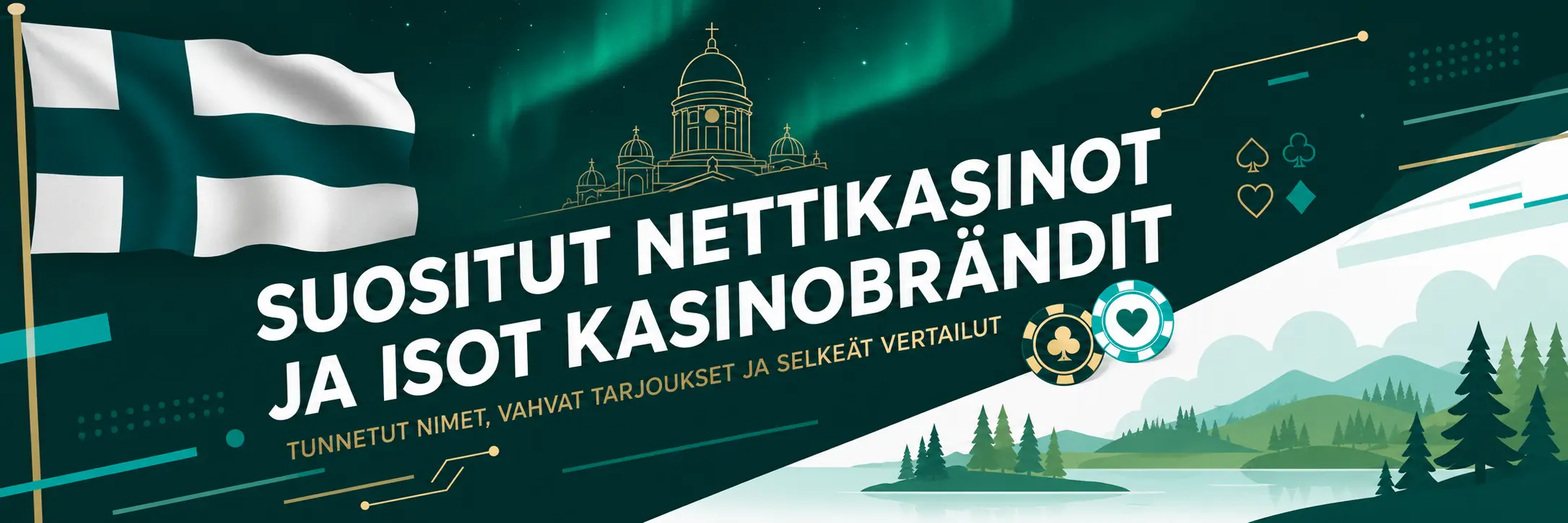 Suositut nettikasinot ja isot kasinobrändit Suomessa